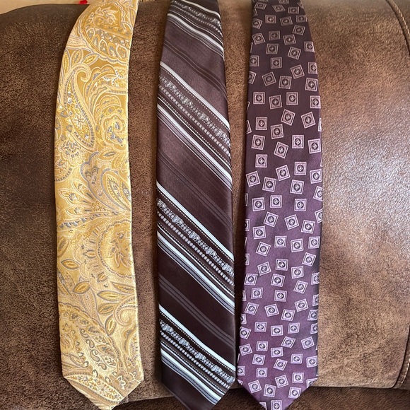 Other - Bundle of 3 Men’s Neckties Assorted Colors/Patterns